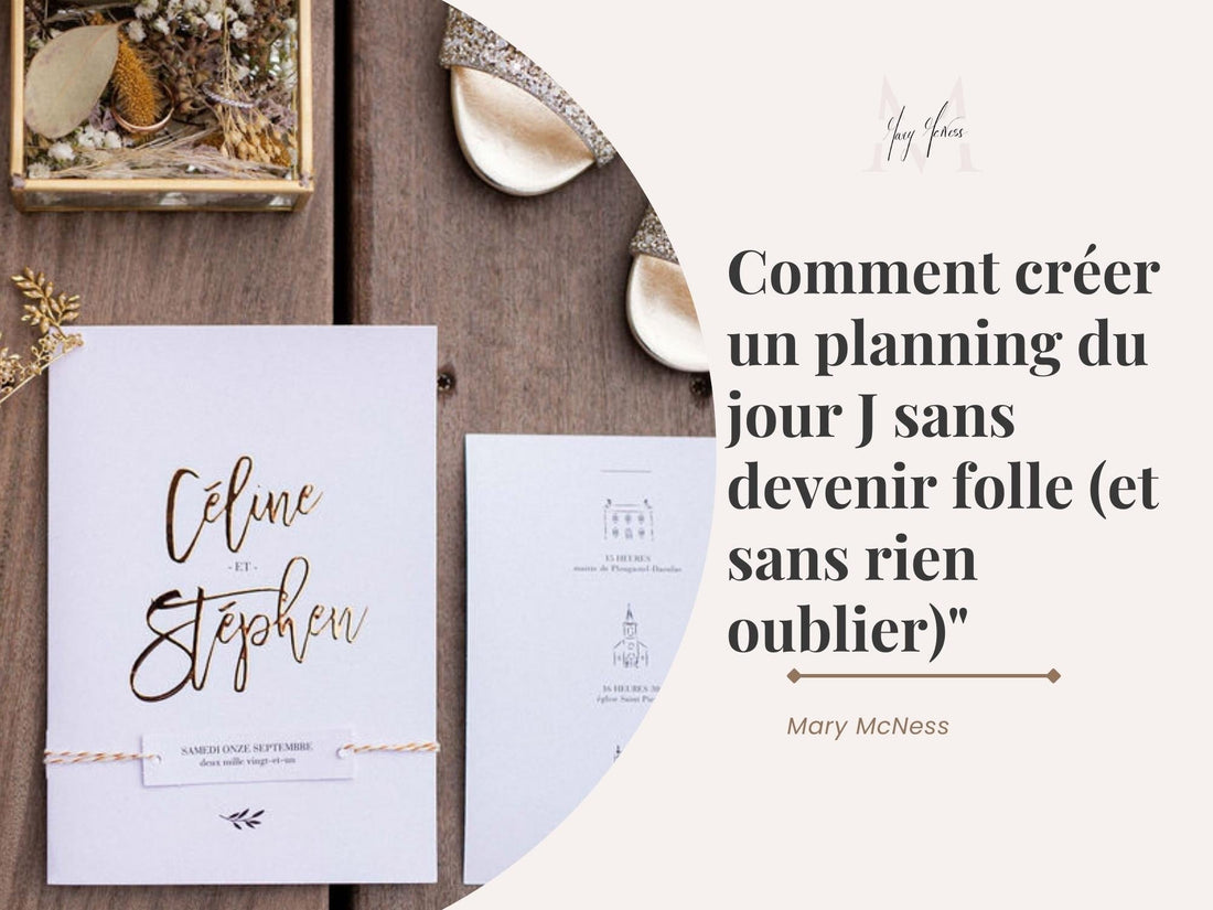 créer un planning pour son mariage comment faire