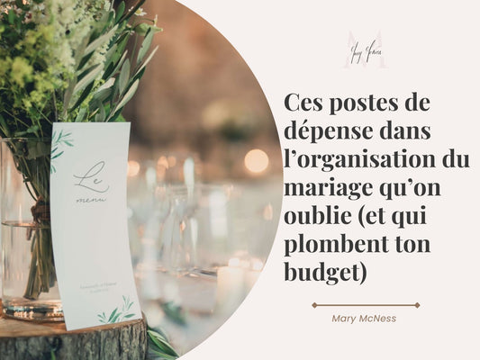 liste dépenses mariage budget organisation mariage