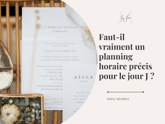 organisation mariage planning comment faire exemple