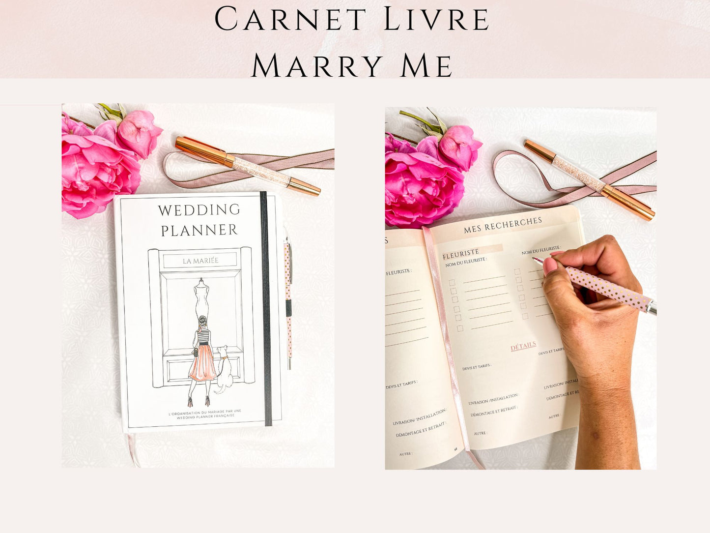 Carnet livre Marry Me - Organisateur de mariage – Mary McNess