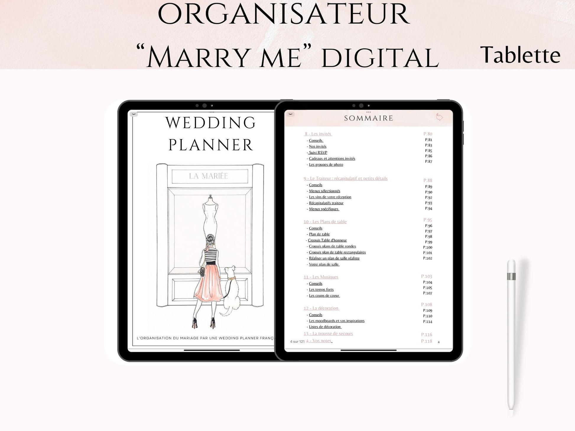 Organisateur mariage pour Excel – Mary McNess
